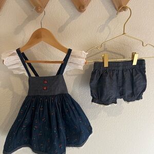 Well Dressed Wolf Navy and White Dress Set